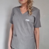 Bluza medyczna damska taliowana z wszytym rękawem kolor melange WISKOZA PREMIUM EFIMED