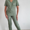 Bluza medyczna damska taliowana z wszytym rękawem kolor DARK FOREST WISKOZA EXTRA PREMIUM EFIMED
