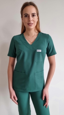Bluza medyczna damska Dark Green BASIC EFIMED