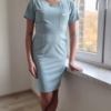 Sukienka medyczna damska taliowana kolor COLD MINT EFIMED
