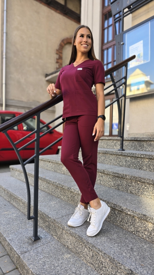 Bluza medyczna damska BURGUND BASIC EFIMED