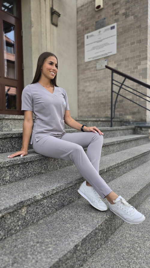 Bluza medyczna damska FOG GREY BASIC EFIMED