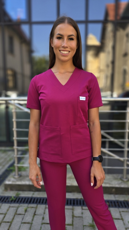 Bluza medyczna damska VIVA MAGENTA BASIC EFIMED