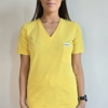 Bluza medyczna damska taliowana z wszytym rękawem kolor LEMON YELLOW PRO EFIMED