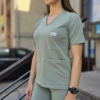 Bluza medyczna damska DARK MINT BASIC EFIMED