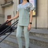 Bluza medyczna damska wstawka sakura mint kolor LIGHT MINT PRO EFIMED