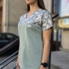 Bluza medyczna damska wstawka sakura mint kolor LIGHT MINT PRO EFIMED