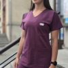 Bluza medyczna damska kolor PLUM BAWEŁNA ORGANICZNA EFIMED