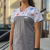 Bluza medyczna damska wstawka maki grafitowe kolor grafit SNC EFIMED